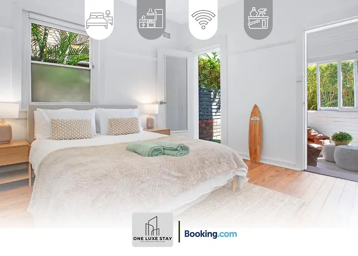 Sea Breeze Retreat, Ground Floor Convenience By One Luxe Stay Serviced Apartment & Vacation Rental Manly Beach, Northern Beaches, Sydney