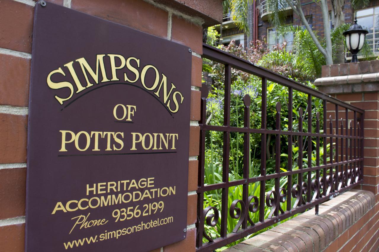Hotel Simpsons Of Potts Point Sydney