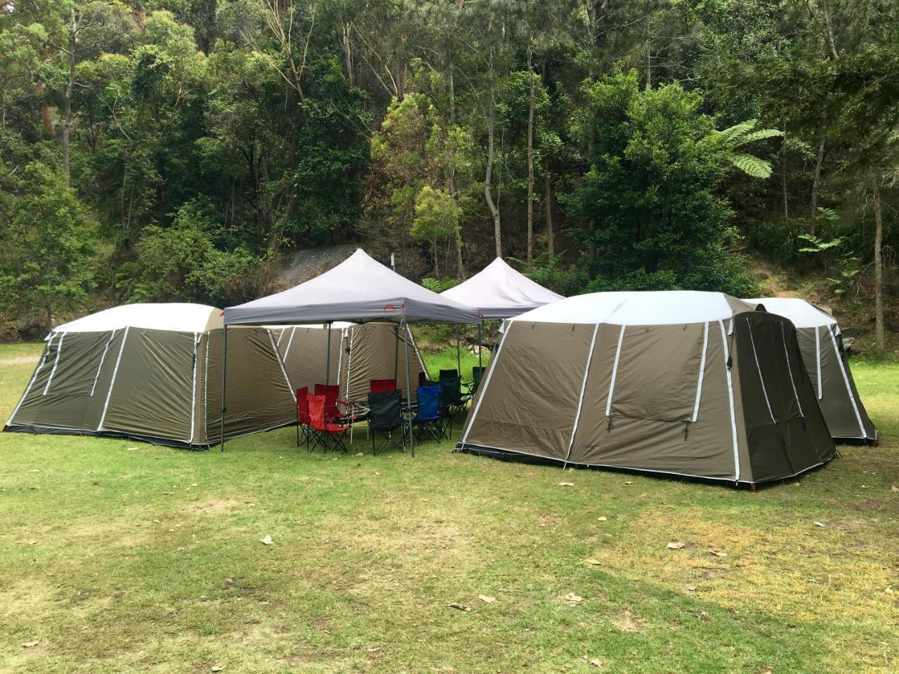 Luxury tent Basin Ku Ring Gai Campsite Set Up *