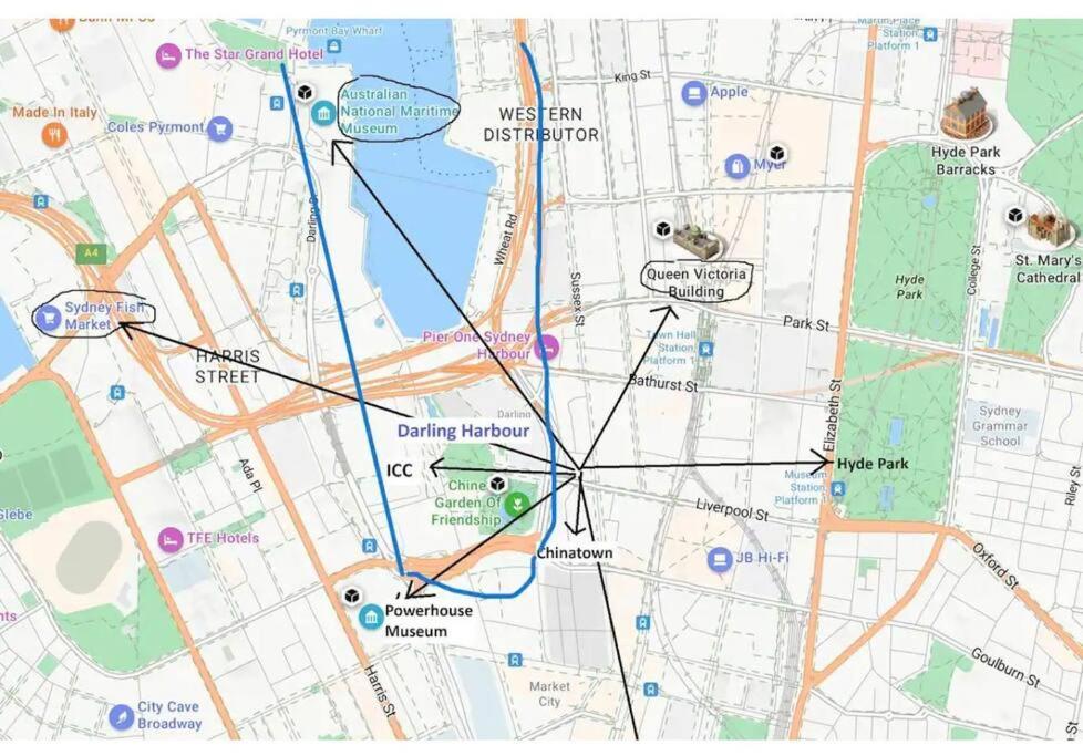 Apartment Cbd 3br & Darling Harbour&chinatown-2 Mins Walk Sydney